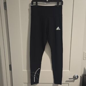 NWT Adidas Women's Black and Silver Tights/Leggings